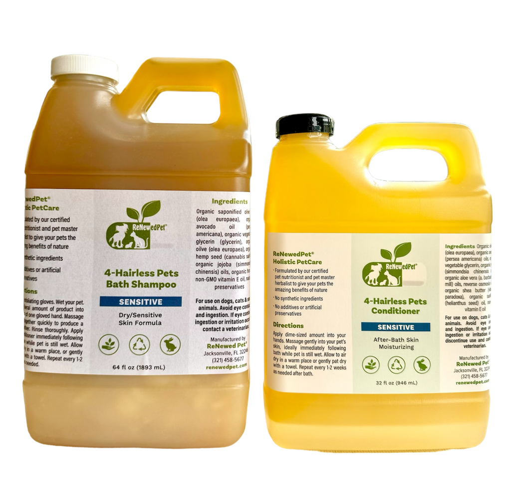 4-HAIRLESS PETS SENSITIVE SHAMPOO & CONDITIONER