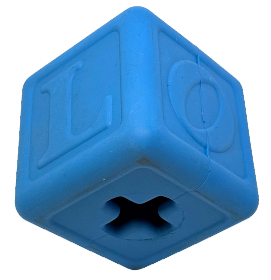 Love Cube eDispenser - Durable Rubber Chew Toy & Treat Dispenser | USA Made