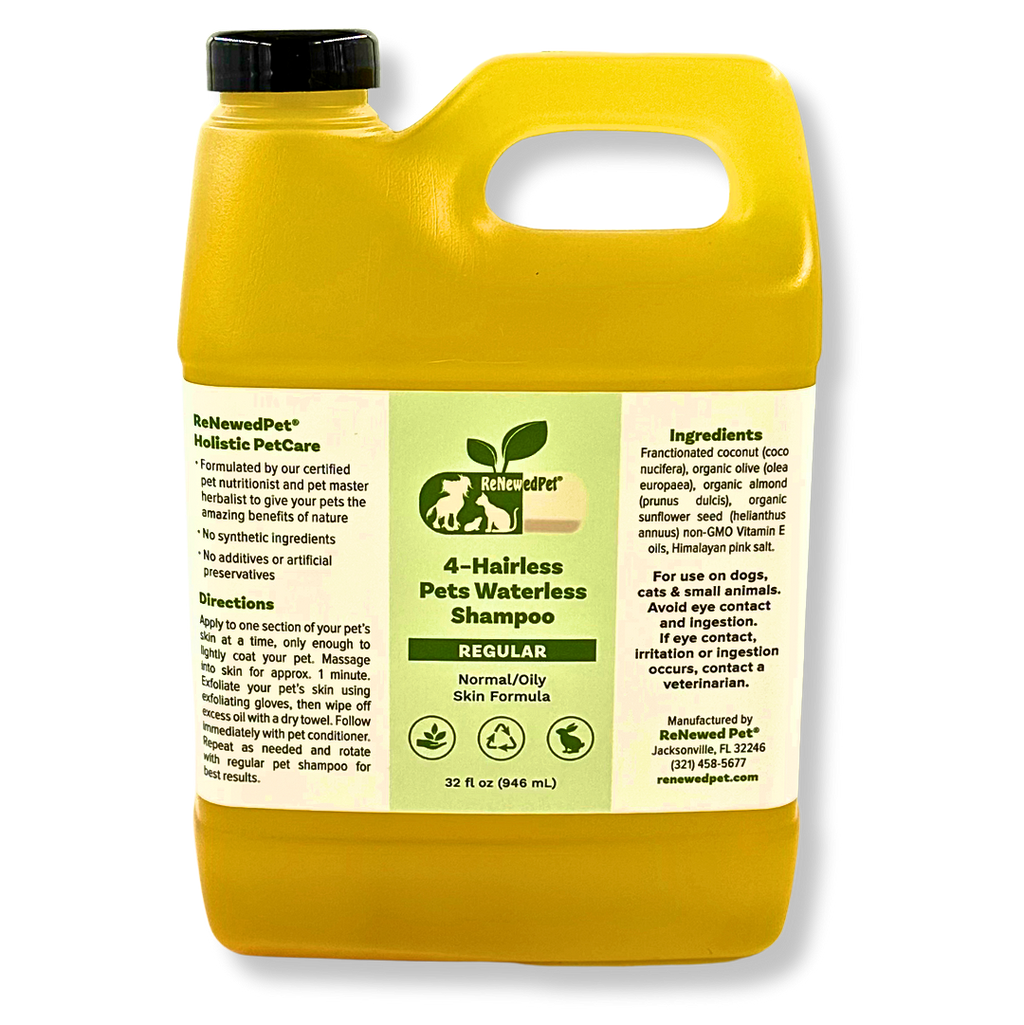 4-HAIRLESS PETS REGULAR WATERLESS SHAMPOO