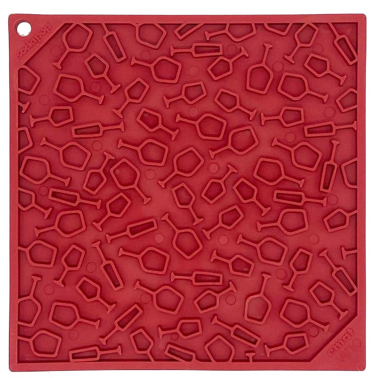 Vino Dog eMat - Enrichment Lick Mat For Dogs and Cats | Wine-Inspired Design| SodaPup
